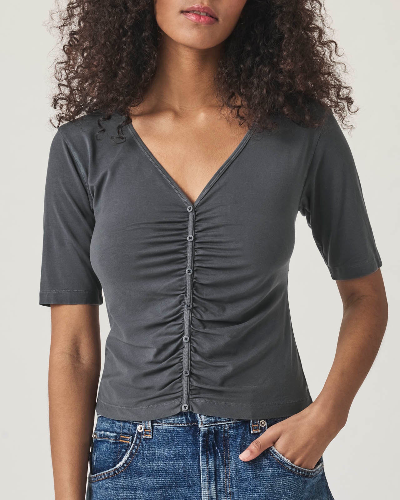 Yasmina Ruched Tee - Image 14