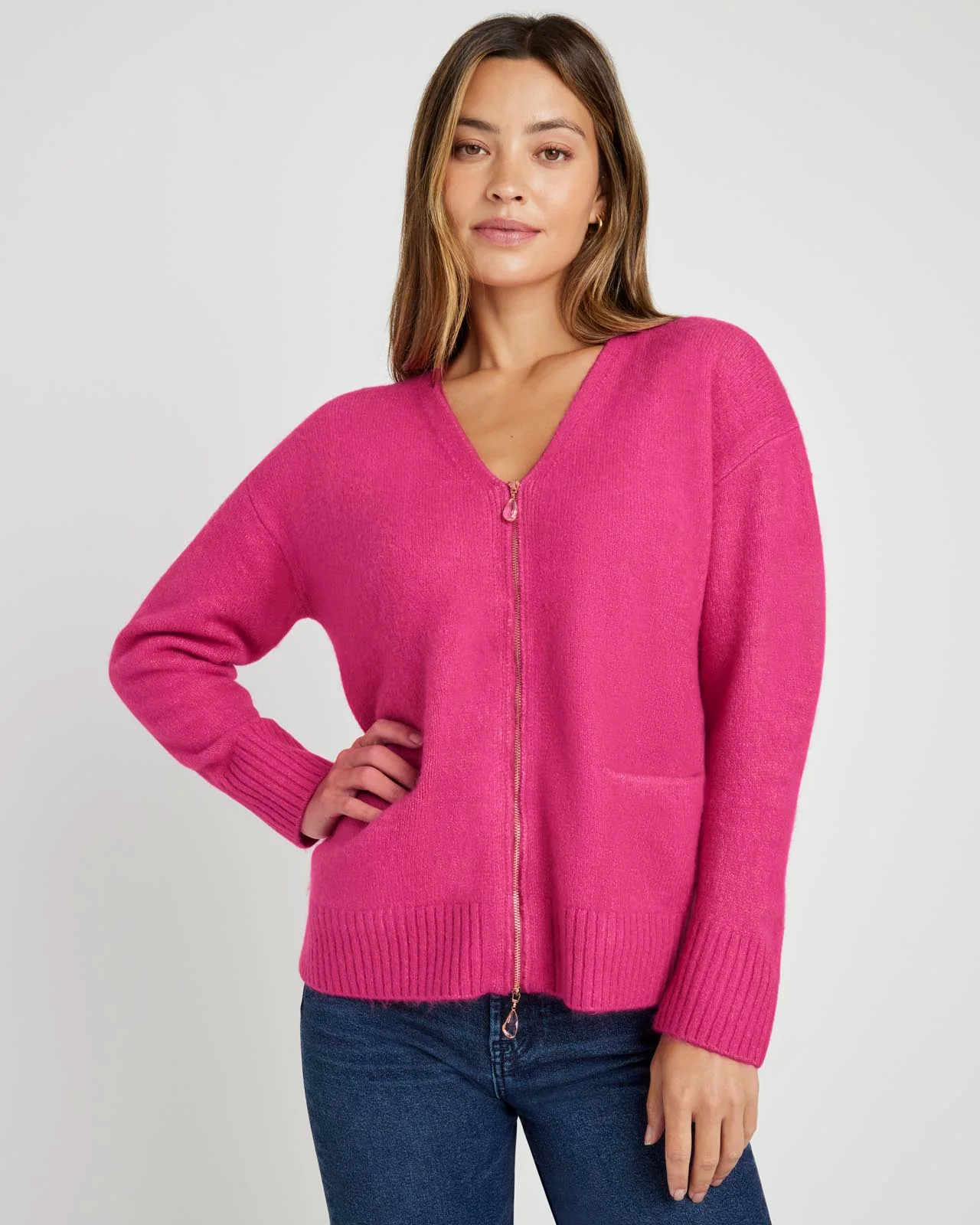 Zeena Zip-Up Cardigan - Image 10
