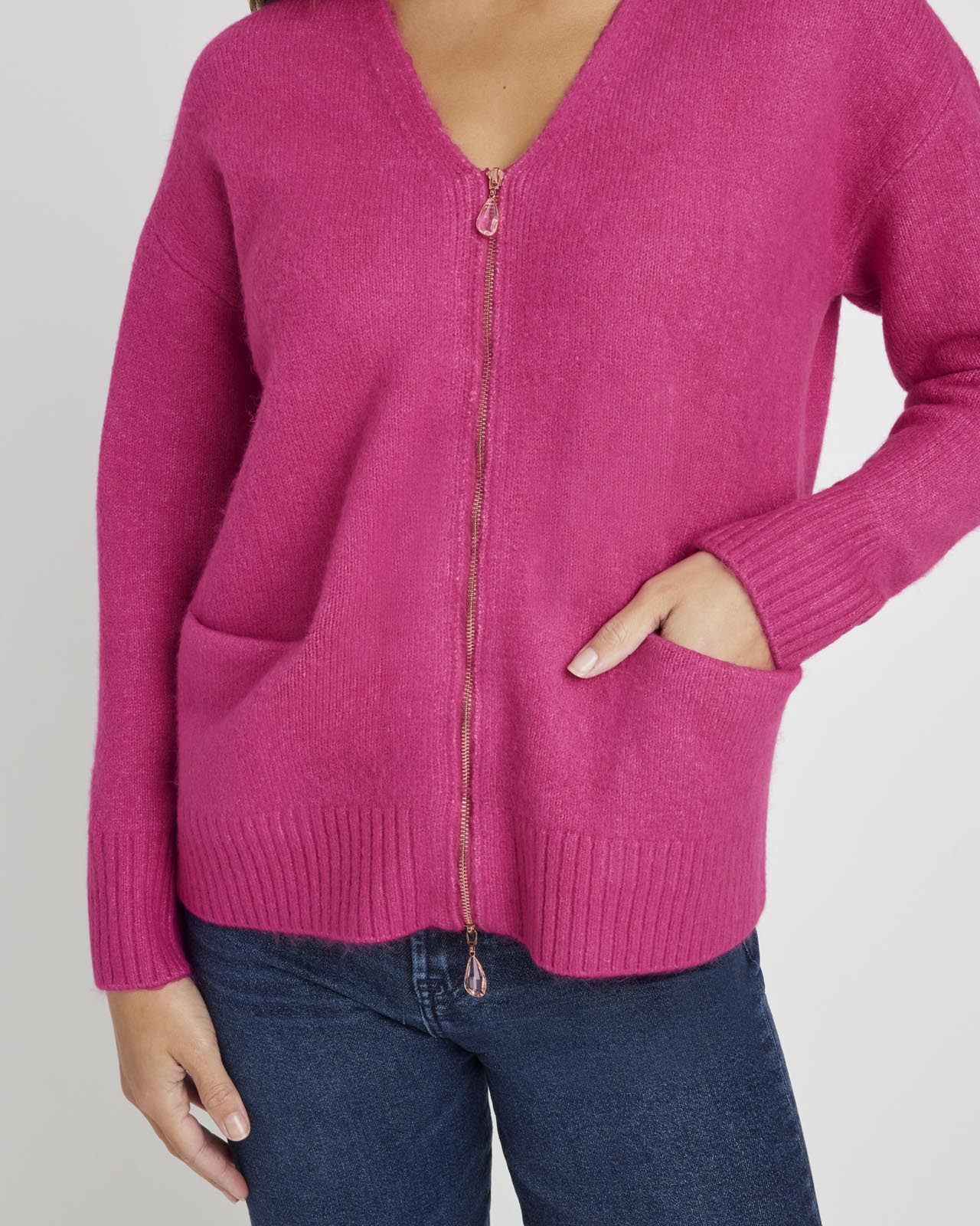 Zeena Zip-Up Cardigan - Image 11