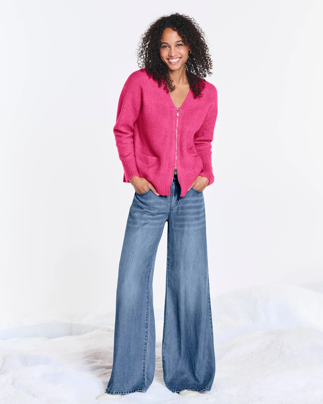 Zeena Zip-Up Cardigan - Image 9